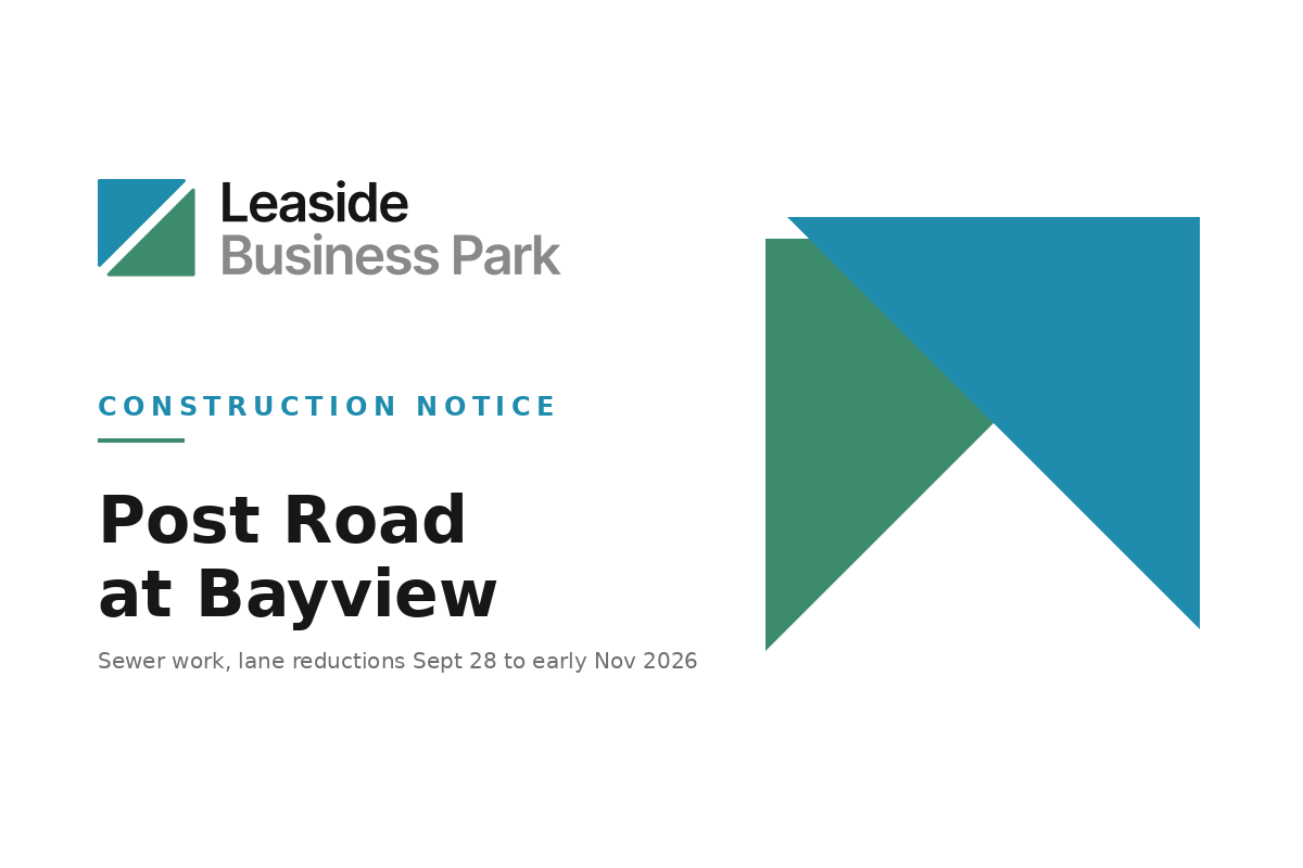 Sewer Work at Bayview and Post Road Through Early November
